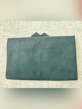 Vintage George Morris Black Suede Clutch